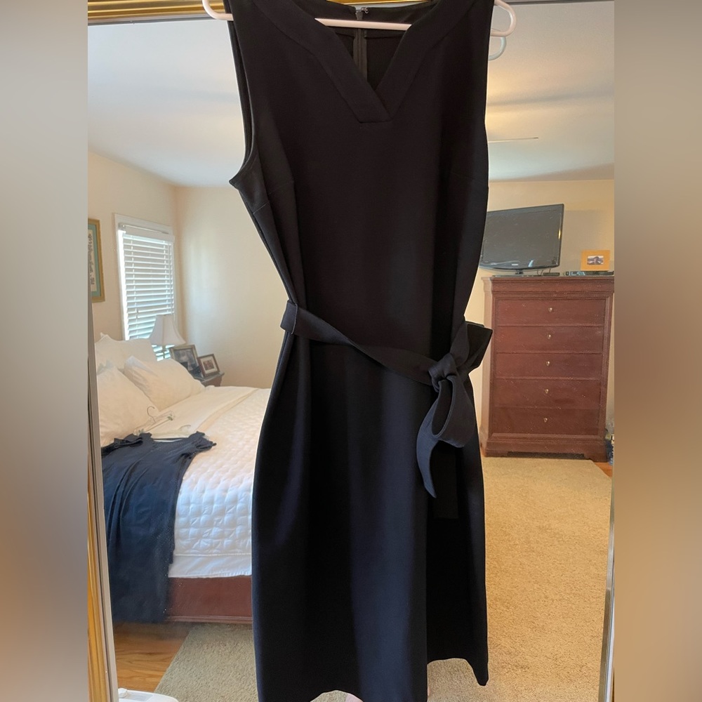 Talbots, v-necked black dress - size 12